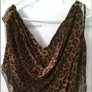 🐆 LEOPARD & BLACK ONE JUMP SUIT SIZE ‪11/12‬